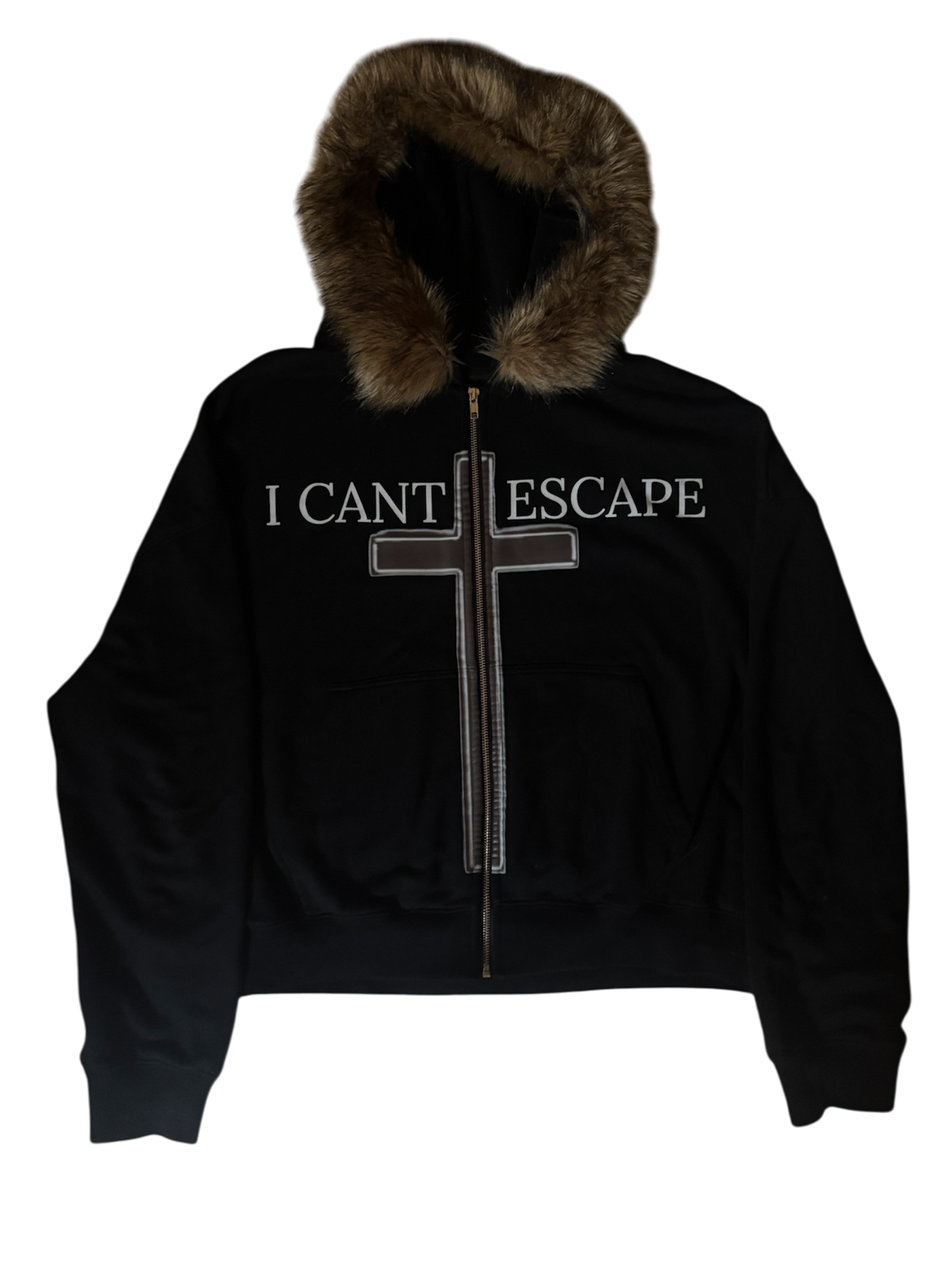 Hebrews 9:27 Black Fur Zip-Up –“The Inescapable Judgment”
