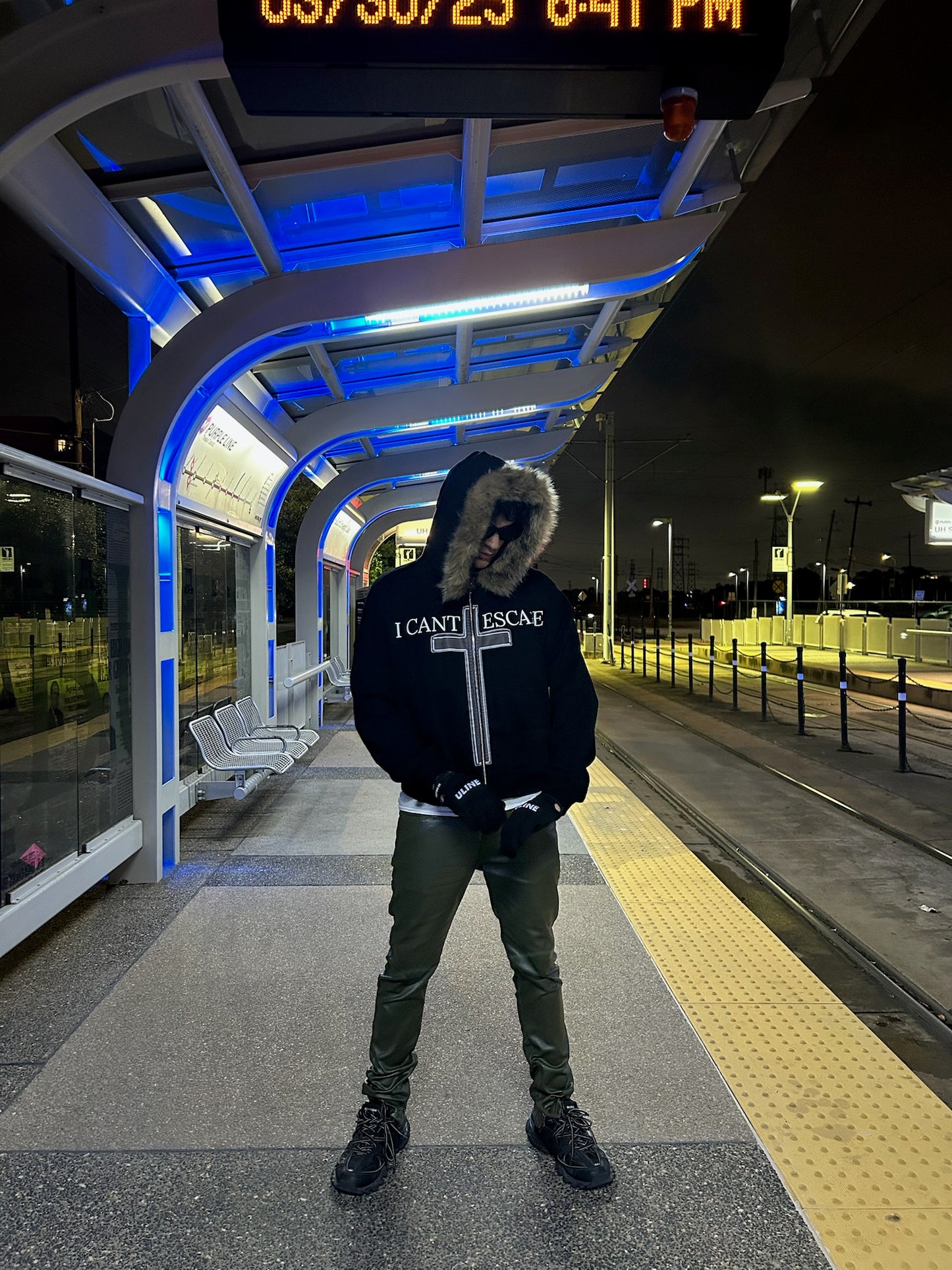 Hebrews 9:27 Black Fur Zip-Up –“The Inescapable Judgment”