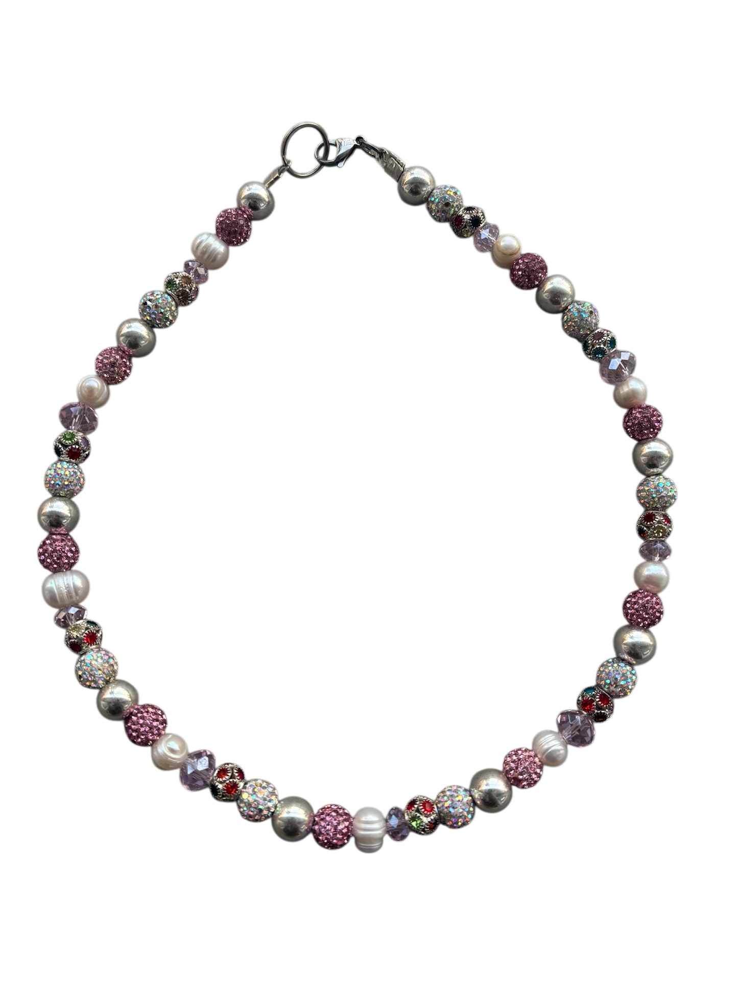 I CANT ESCAPE-GLITTER TRAP 1of1 NECKLACE
