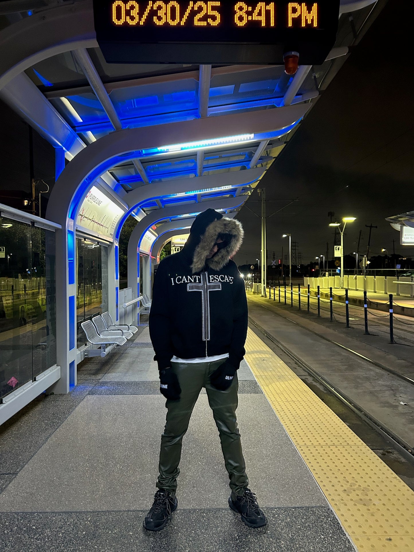 Hebrews 9:27 Black Fur Zip-Up –“The Inescapable Judgment”