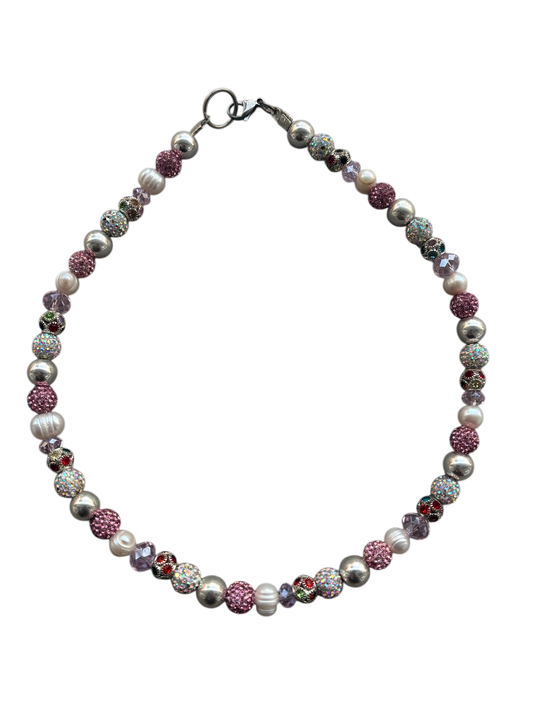 I CANT ESCAPE-GLITTER TRAP 1of1 NECKLACE