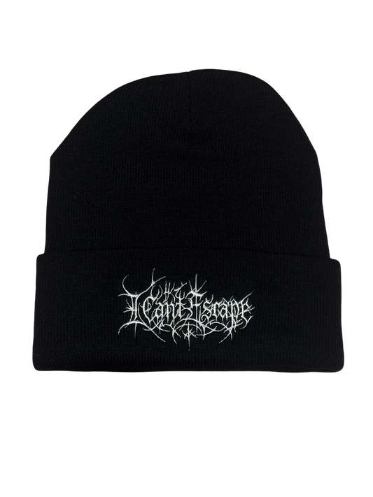 I CANT ESCAPE EMBROIDERED BEANIE